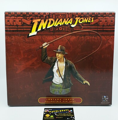 GENTLE GIANT INDIANA JONES RAIDERS OF THE LOST ARK COLLECTIBLE MINI BUST NICE!