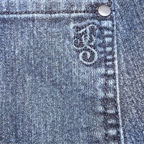 Jessica Simpson Women's Kiss Me Jeggings Dark Wash Plus Size Mid Rise 16W - Picture 5 of 10