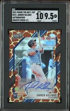 2021 Jarred Kelenic 1/1 Panini National RC Giraffe Prizm Auto SGC 9.5/10 Auto