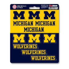 Michigan Wolverines Vinyl Die-Cut Sticker Set / Decal Sheet Free Shipping