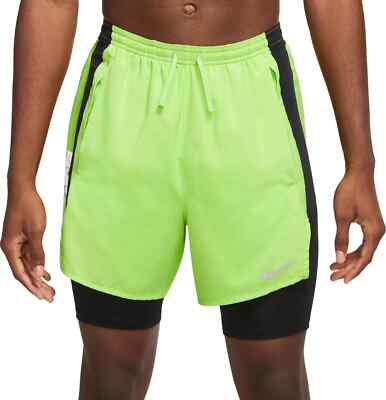Nine Men's Run Division Stride Running Shorts - size L DX0841