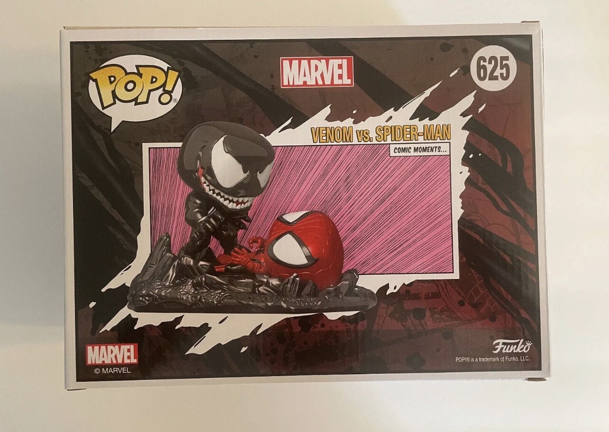 Funko Pop Marvel VENOM vs SPIDER-MAN Comic Moments 625 Previews PX