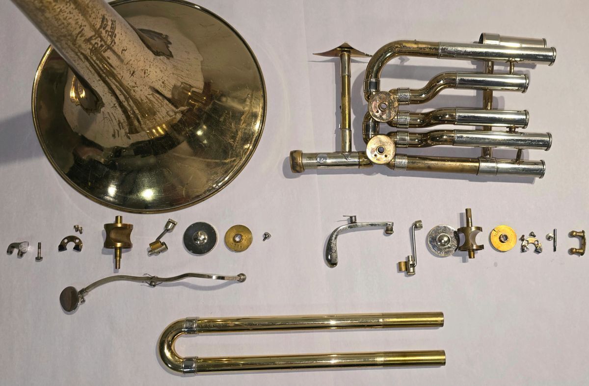 Vincent Bach Stradivarius 50B Dependent Dbl Rotor Trombone Vincent Bach Stradivarius 50B Dependent Dbl Rotor Trombone