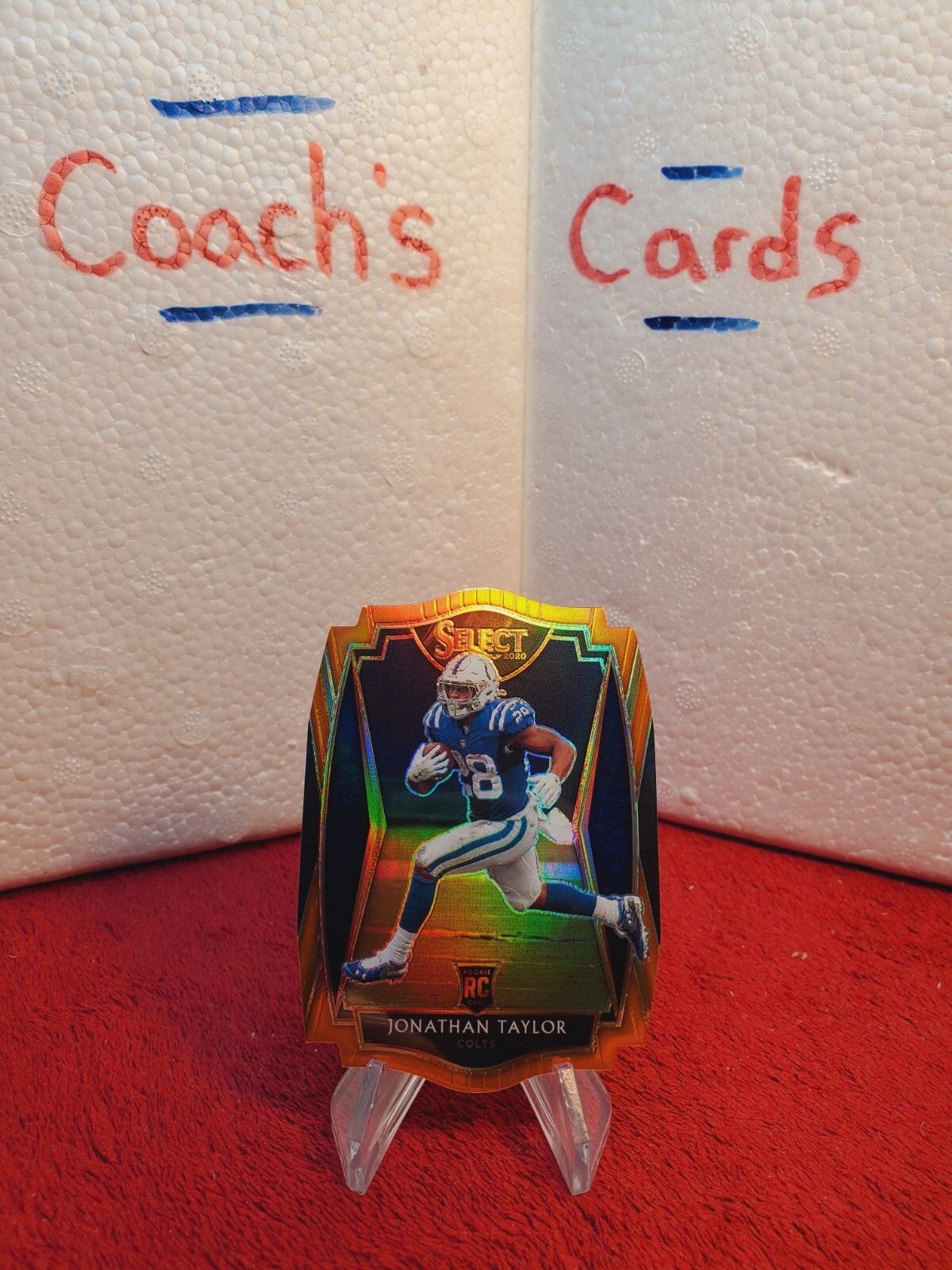 2020 Select Jonathan Taylor Rookie #153 Orange Prizm Die-Cut Indianapolis Colts