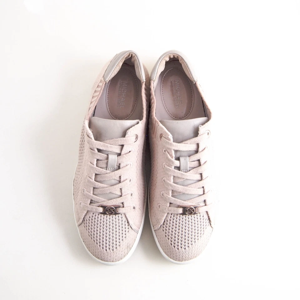 Michael Kors Bajo Top Zapatillas Rosa Punto Malla Cuero Mujer Eu 38 US 7.5 M - Imagen 4 de 4