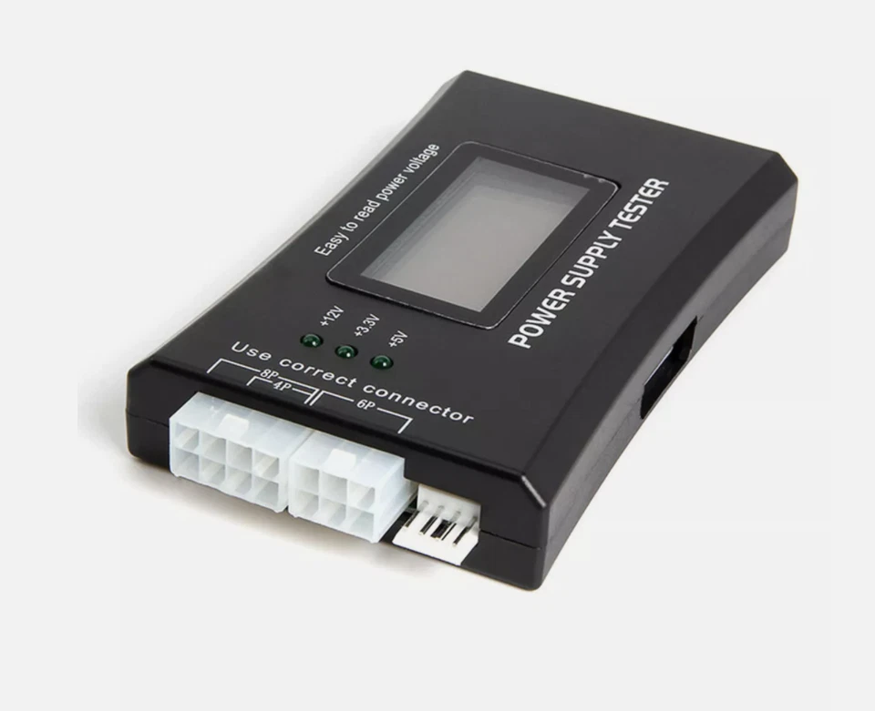 Probador de fuente de alimentación PC computadora LCD 20/24 pines 4 PSU ATX BTX ITX SATA digital */* Foto 4 de 4