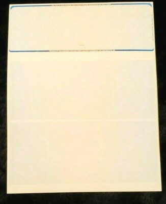 Versa Check Refills Classic Business Style 250 Blank Check / 3 Part page  1 Pack