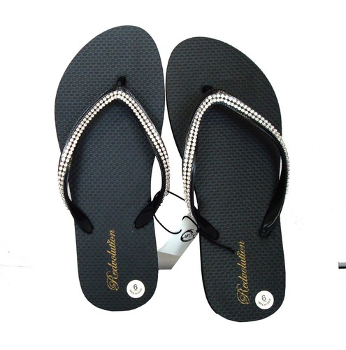 New Women's Rhinestone Sandals Beach Flip Flop - Picture 4 of 22
