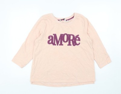 WULI: LUU Damen Pullover Sweatshirt orange Baumwolle Größe M Pulli - Amore