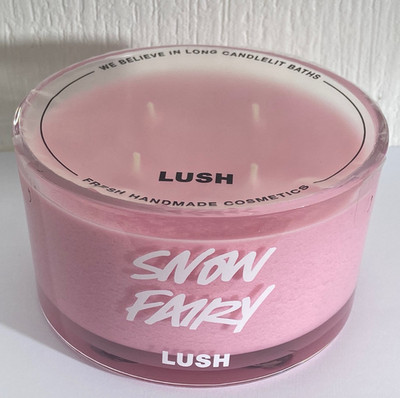 Lush Snow Fairy 4 Docht Full Size Kerze 425g - Brandneu & Versiegelt