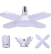 HZSANUE B22 Bayonet LED Garage Light 60W, 6500K Daylight B22d, White