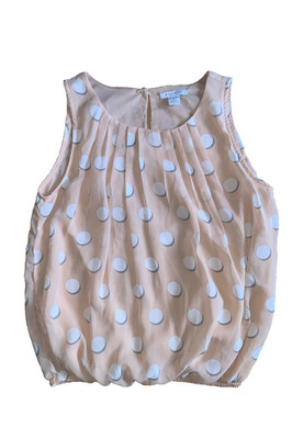 Amisu Shirt Top gepunktet rosé Damen Gr. XS 34 Damenbekleidung