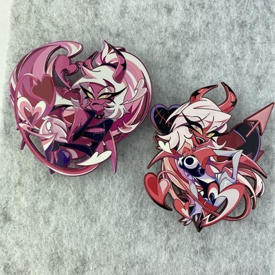 Helluva Boss Verosika Chrome Enamel Pin HunterFlowerPin 36.50