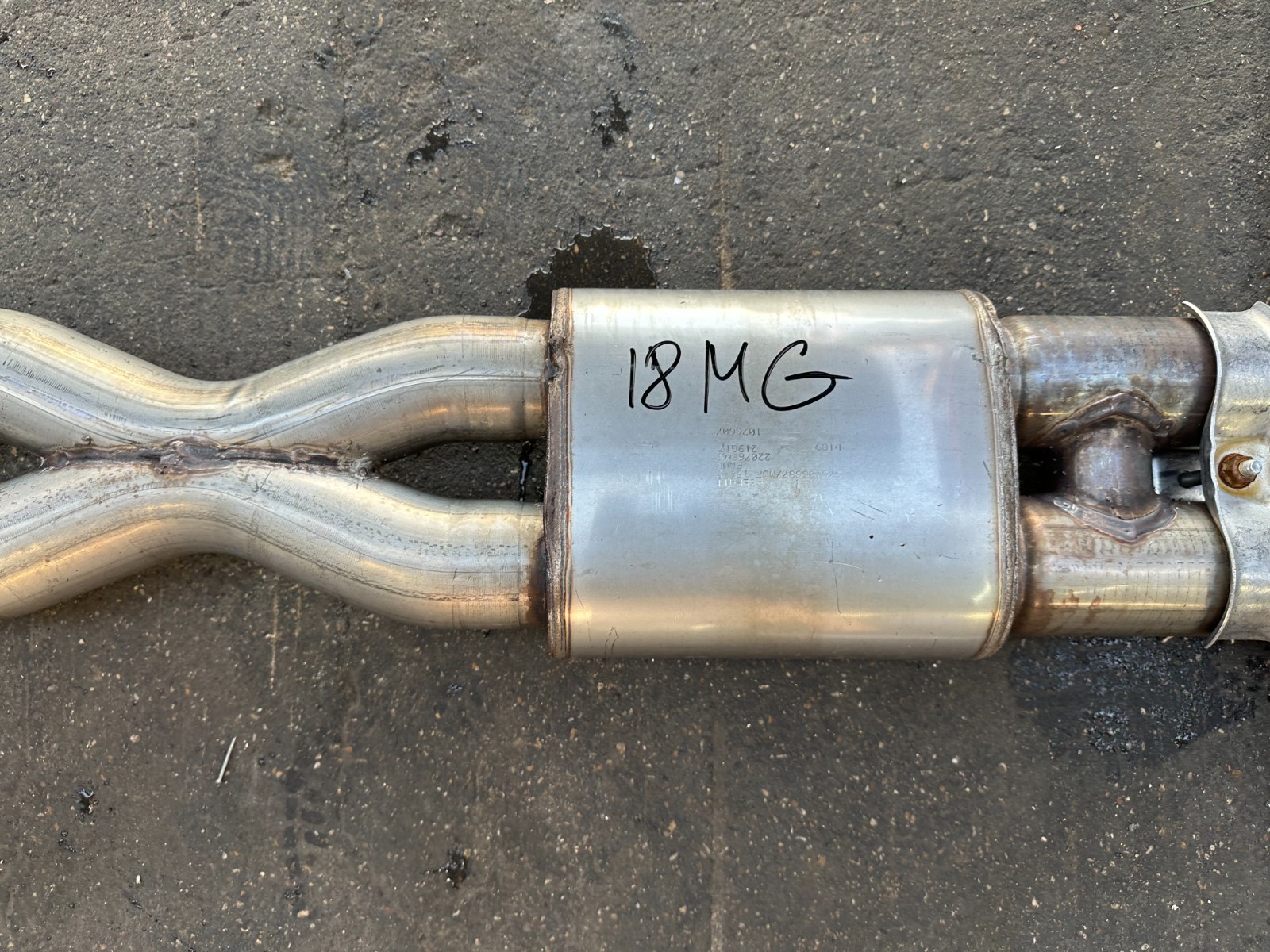 14-20 MASERATI GHIBLI - 3.0L ENGINE EXHAUST SYSTEM RESONATOR PIPE OEM