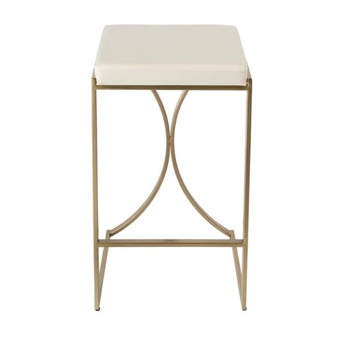 Butler Specialty Company Natalya 31" Upholstered Bar Stool - Ivory / Gold - Picture 3 of 7