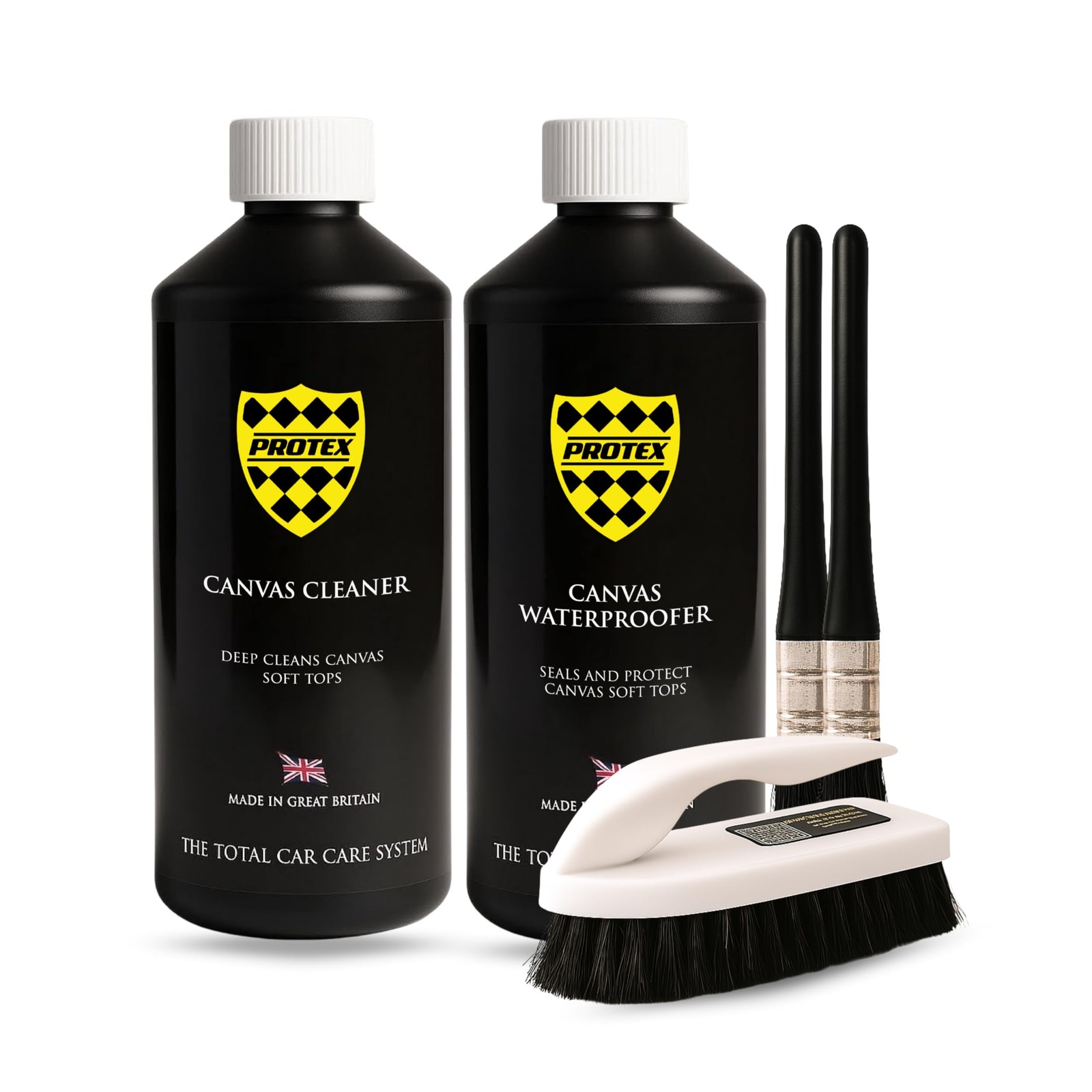 PROTEX Convertible Soft Top Care Kit with Canvas Cleaner & 500ml, Clear