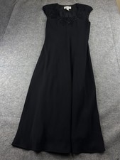Jones New York Women’s 10 Black Maxi Dress Beaded Formal Black Tie Old Money VTG