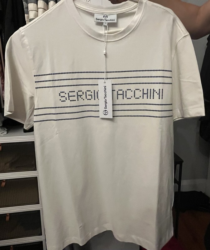 Sergio Tacchini  Tee Shirt Light Cream  NWT Small