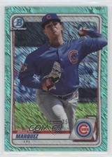 2020 Bowman Chrome Prospects Aqua Shimmer Refractor 6/125 Brailyn Marquez 7m0