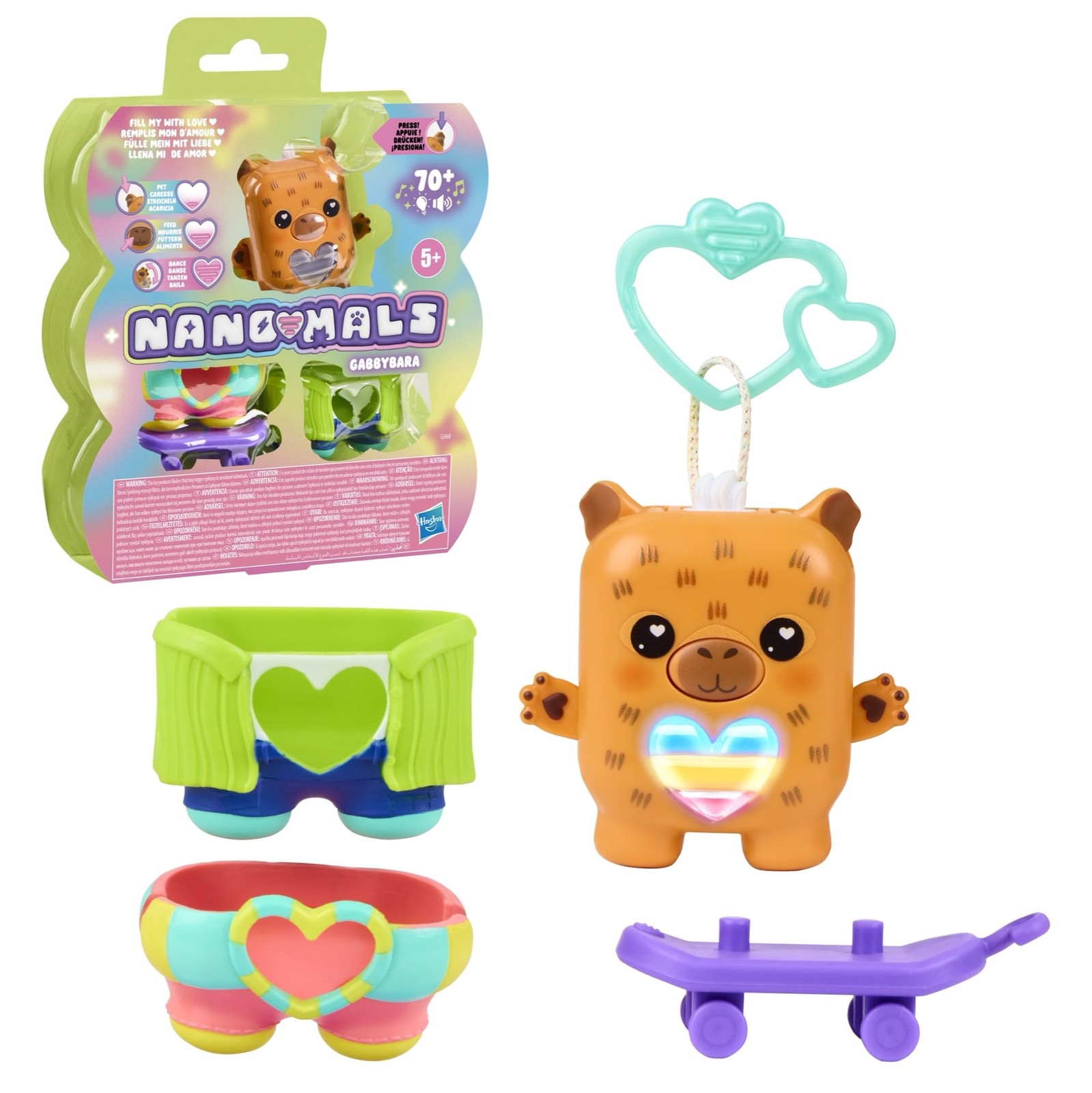 Gabbybara the Capybara, Electronic Pet Toy, 70+ Responses, Interactive ...
