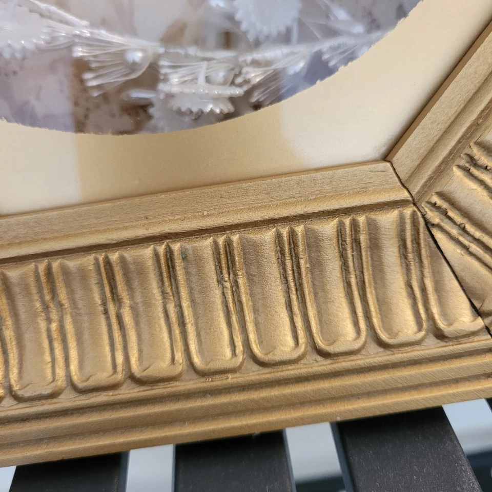 Vintage Greek Wedding Stefana With Wooden Shadow Box Orthodox Crowns - Image 2 of 4