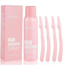 Hair Identification Spray Powder Spray - Removes hair and dead skin w/ 4 Razors