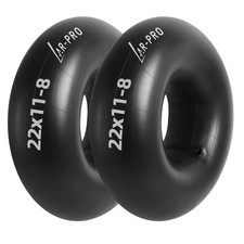 2-Pack 22x11-8 Butyl Rubber Inner Tubes with Straight Valve Stem for All Terrain