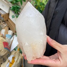 2.9lb Natural Clear White Quartz Crystal point Rough Healing Specimen