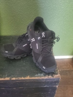 Size 9.5 - ON Cloudflyer Waterproof Black Lunar W