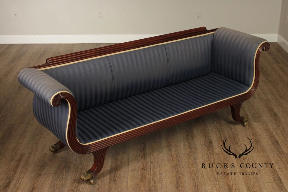 Antique American Classical Period Mahogany Sofa - Image 4 of 4