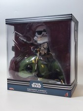 Hot Toys Cosbaby Star Wars ANH Stormtrooper and Dewback Figure New