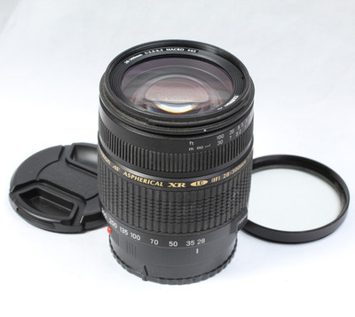 TAMRON AF ASPHERICAL 28-300MM F/3.5-6.3 XR LD (IF) A MOUNT W CAPS & FILTER WORKS