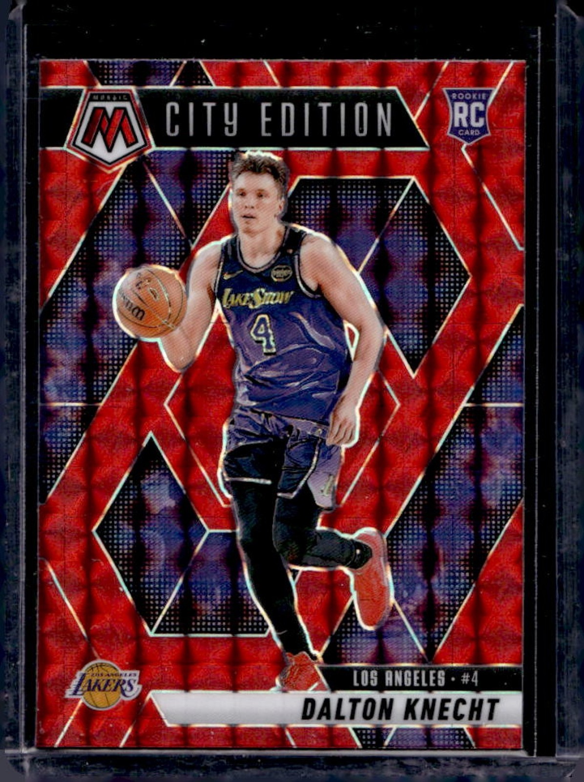 2024-25 Mosaic Dalton Knecht RC Red Rookie City Edition #271 Lakers