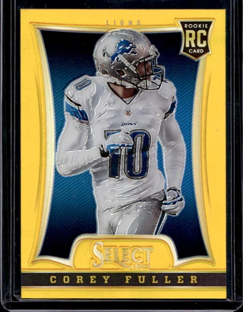 2013 Panini Select Corey Fuller RC Prizm Gold Rookie #/10 Lions