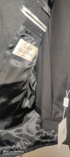Louis Dell'Olio Black 2-Piece Formal Suit Jacket  Pants Three Button