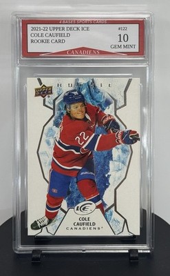 2021-22 Upper Deck ICE Cole Caufield Canadians Rookie Card #122 Gem Mint 10
