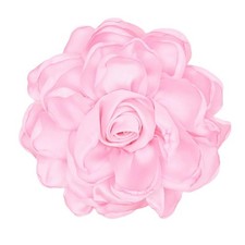 Large Rose Flower Satin Fabric Brooch Pin Hat Lapel Pins Hair Shawl Clip Hand...