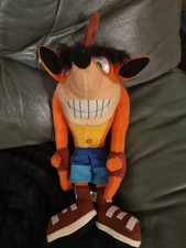 Vintage 2001 Play By Play Crash Bandicoot Soft Plush Toy Doll Figure Video Game