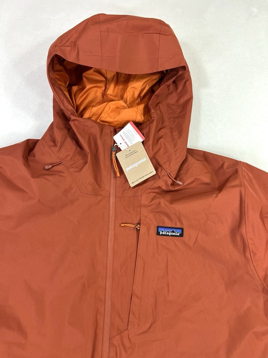 Patagonia 3-in-1 Powder Town Jacket Insulated Ski Snowboard Mens