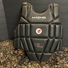 Macho Martial Arts Sparring Chest Protector - One Size - Black 