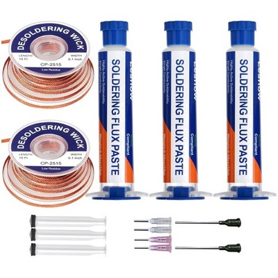 Desoldering Wick Braid & Flux Paste for Electronics
