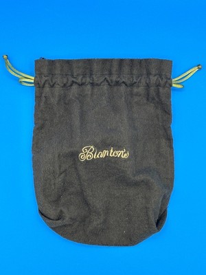 Blanton's Single Barrel Bourbon WHISKEY BOTTLE BROWN FELT BAG WITH DRAWSTRINGS