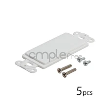Blank Wall Plate Insert Decorative Faceplate Switch Outlet Panel Cover White 5x
