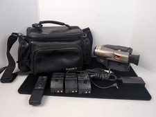 Canon ES190A Camcorder Remote 3 Batteries Battery Adapter Bag Untested