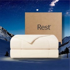 REST Evercool Cooling Comforter, King/Cali King, Snow Ivory READ