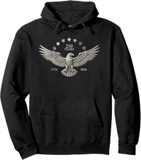250th ANNIVERSARY OF USA, 2026 1776 EAGLE, CARS  PATRIOTS Pullover Hoodie