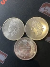 New Listing(3) Vintage "Indian Head" 1 Troy Oz .999 Fine Silver Round Ounce - 3 oz Lot