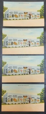 Lot Of 4 Mountainburg Arkansas Bluff Cafe Hwy 71  - Mr & Mrs A G Houck & Sons