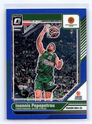 Ioannis Papapetrou 2024-25 Donruss EuroLeague #51 Optic Blue #/49