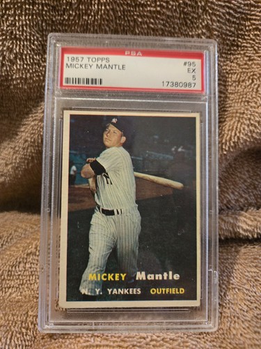 1957 Topps #95 Mickey Mantle PSA 5